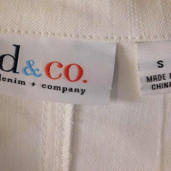 Denim & Co. White Woman's Jacket Small NEW - Picture 2 of 9